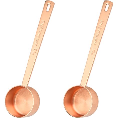 Cuillère doseuse de cuisine de 30 ml (2 cuillères à soupe) pour café, compléments alimentaires et poudres protéinées, en acier inoxydable, lot de 2