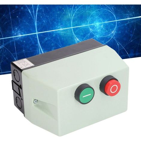 Interrupteur de commande de démarreur de moteur électrique magnétique Protection du moteur avec rondelles en caoutchouc 1218A (1/5)