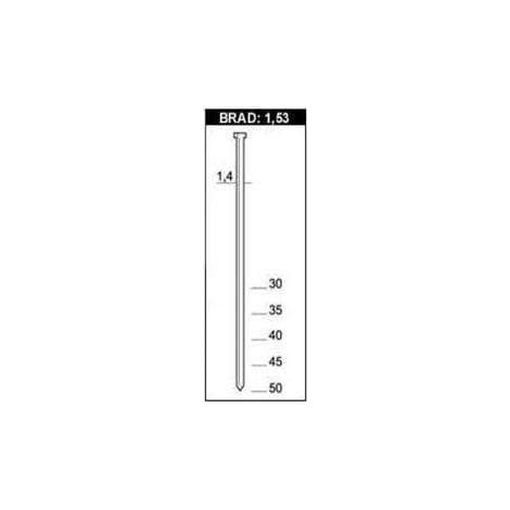 Simes Clavos Brad 1,53mm  25–60mm  Pack 2000–4000 ud  Sin Cabeza 55mm 2.000 ud