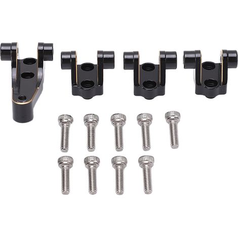 Support de biellette de direction RC antirouille, pièce de rechange universelle améliorée, kit de support d'essieu en laiton pour voitures RC Traxxas (1/5)