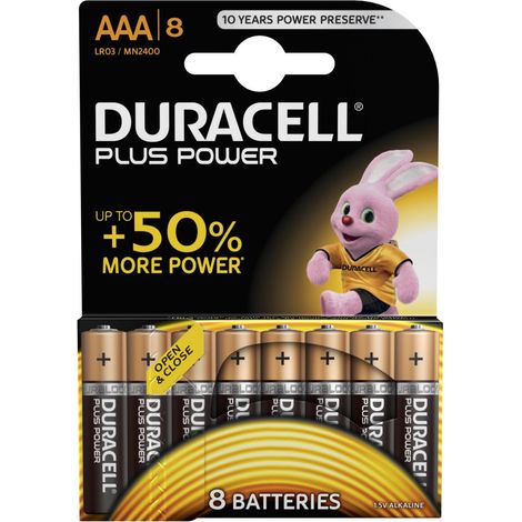 Pile Duracell Plus AAA X8 (1/2)