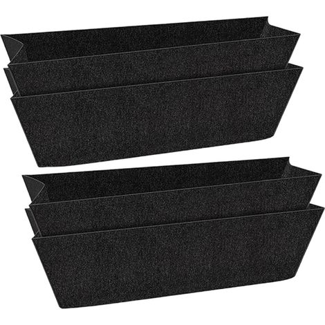 Trough Planter Liner - Non Woven Fabric - 24 Inch - For Hanging Baskets Window Boxes Vegetable Pots Fence Plant Holders - 4 Pieces (1/5)