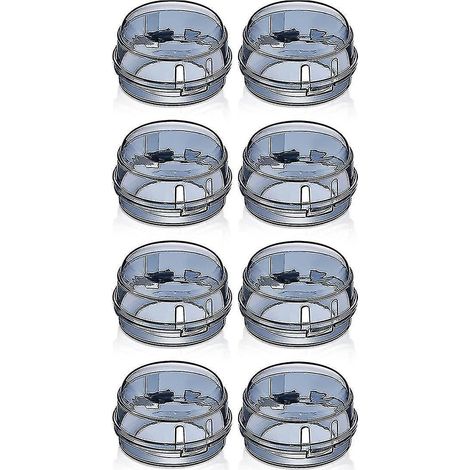 Lot de 8 protège-boutons de cuisinière à gaz pour la sécurité des enfants, verrou de sécurité pour four, protège-boutons de cuisine à l'épreuve des enfants (1/5)