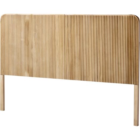 Tête de lit 160 cm en bois massif – Design intemporel – Bois certifié durable FSC – Dimensions 165 x 3 x 108 cm – Nordlys