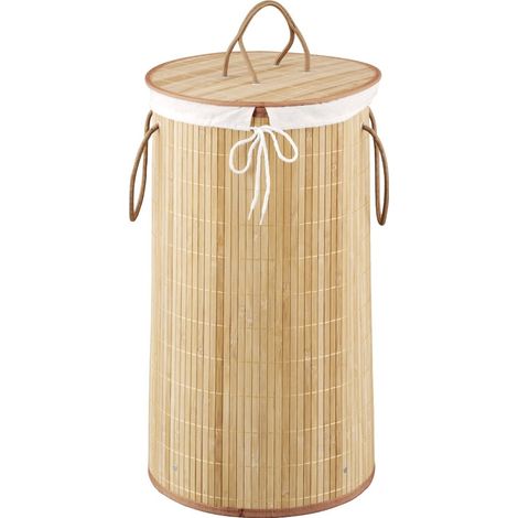Wäschekorb aus Bambus, 55 Liter, ZELLER