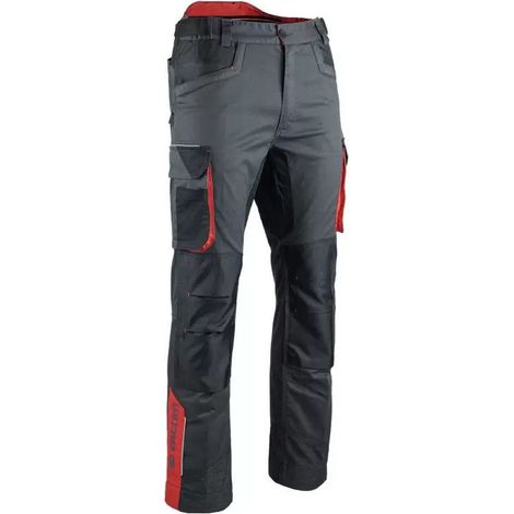 Pantaloni elasticizzati FACOM Steps Nero/Grigio/Rosso Taglia 56 - FXWW1010E-56 (1/5)