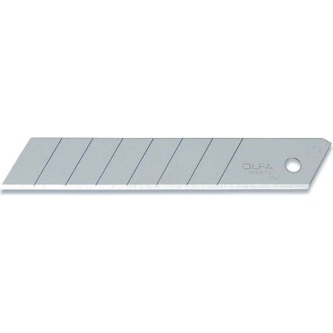 OLFA LB-10 - Pack de 10 cuchillas troceables 18 mm plateadas