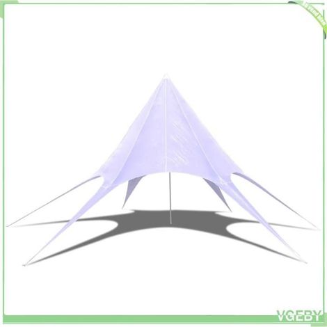 Pavillon de jardin - FAFEICY - 40707 - Diamètre 14 m - Hauteur 5 m - Blanc anti-UV (1/5)