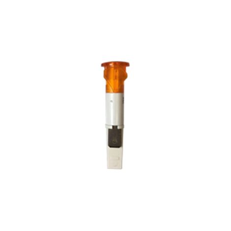 VOYANT FILAMENT Ø10 mm, à clipser, ORANGE 24V, Racc Lang 6,35 mm 90377