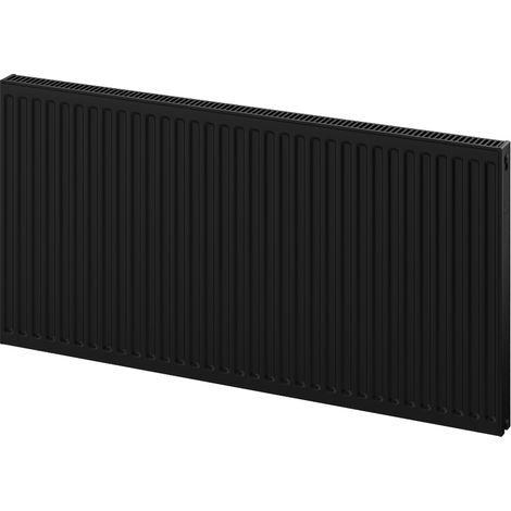 Radiateur plat Mexen C11 600 x 1500 mm, raccordement latéral, 1400 W, noir - W411-060-150-70 (1/5)