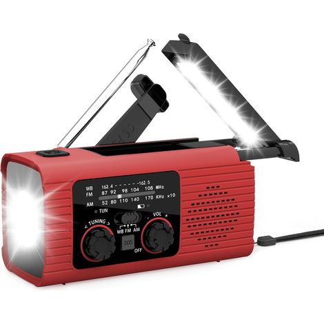 Radio De La Manivelle Solaire - AM/FM/NOAA Powered (1/5)