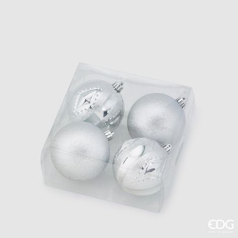 EDG Enzo De Gasperi Palla Poly Mix D 80 Mm Cf 4 Pz  Scatola Pvc Silver