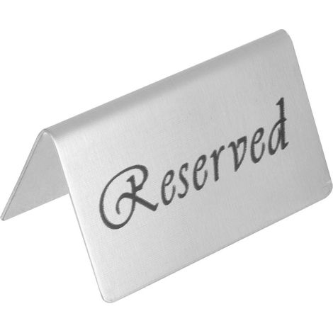 Panneaux de table réservés en acier inoxydable pour mariage (lot de 2) - Faciles à utiliser et stables (1/5)