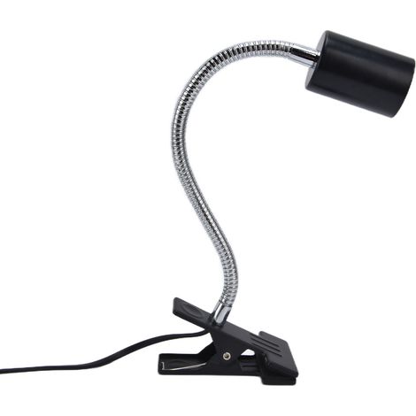 Lampe chauffante professionnelle pour reptiles, type coupelle, avec minuterie et pince en fer, prise américaine 110 V. (1/5)