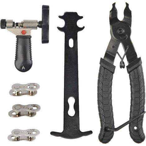 9-in-1 Fahrradreparaturwerkzeug, Fahrradkettennieter, professionelles Fahrradkettenreparaturset, Fahrradkettenzange