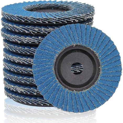 10 x Flap Discs for Angle Grinder, Diameter 76 mm, Angle Grinder Sanding Discs for Metal Wood Steel (1/5)