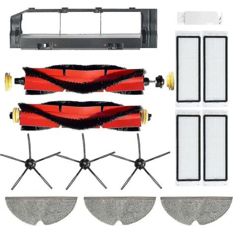 Set di accessori per Xiaomi Roborock S5 Max S6 Max S6 Pure S6 MaxV S50 S51 S55 S60 S65 S5 S6 Ricambi per aspirapolvere Xiaomi Roborock Bianco 18 thsinde (1/4)