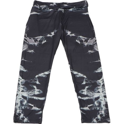 Nahtlose, hochgeschnittene Sportleggings für Damen mit Bauchweg-Effekt, atmungsaktiv und weich, YJK02 SL411 L (1/5)