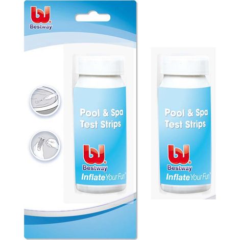 BESTWAY Kit Test PH Cloro Alcalinita' Piscina Misurazione Valori Acqua Strisce Reagenti