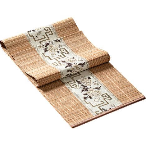 Placemat En Bambou - 30 x 120 Cm - Antidérapant - Résistant À La Chaleur - Pour Table À Manger Cuisine Salon Extérieur - Lot De 1 (1/5)