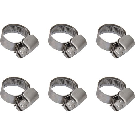 30 colliers de serrage réglables de style allemand en acier inoxydable 304 pour conduites de carburant, clips pour tubes et tuyaux, 11-20 (1/5)