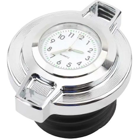 Bouchon de réservoir d'essence avec horloge pour moto Harley Sportster XL 883 1200 Road King 1996-2023 (1/5)
