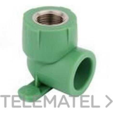 FITTINGSESTANDARD codo base fijacion 251/2 ppr pprccc2512 , Codo Base Fijación 25X1/2 PPR PPRCCC2512 de la marca Fittings Estándar.
