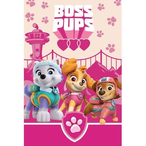 Couverture polaire Pat' Patrouille Boss Pups 100x150 cm