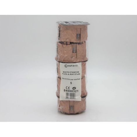 Boite faradisée étanche FLEX A RAY, 67 x 40mm Double