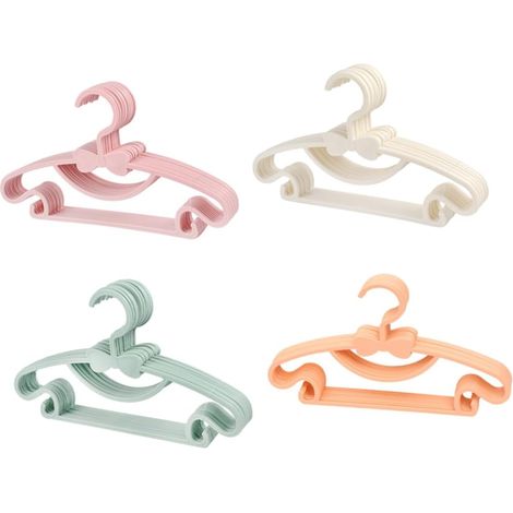 100pièces Lot de Cintres Plastique pour Vêtements Garçon Fille Bébés Antidérapants Et Légers (1/5)