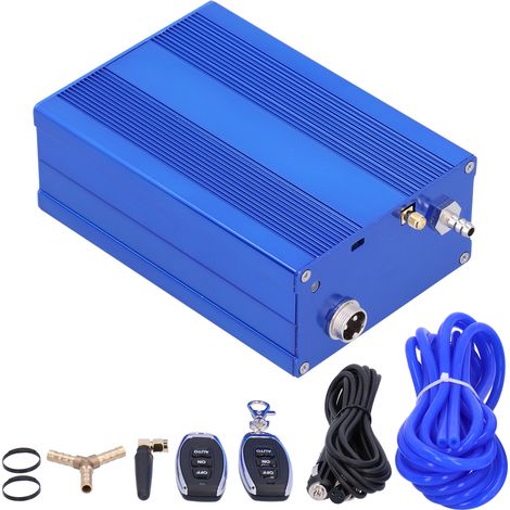Kit valvola di scarico per auto Dispositivo di controllo del vuoto con telecomando elettrico Componenti per automobili blu
