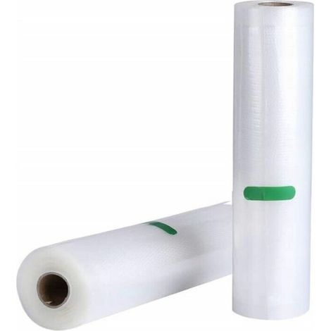 Vakuumfolie zum Versiegeln 2 in Vakuum 28x500cm, verwendet für Lebensmittelaufbewahrung und Vakuumgarung, geprägte Struktur, wiederverwendbar, extrem reißfest, BPA-frei. (1/5)