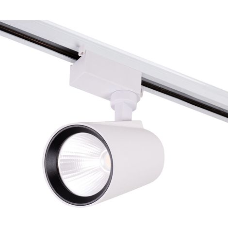 Foco de Carril LED  30W 2700Lm CRI85 4200ºK Monofásico 40.000H [HO-FC-30W-W-W]