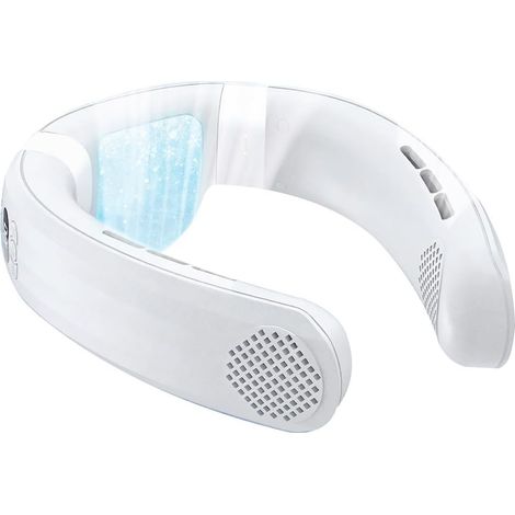 Ventilatore da collo multifunzionale ricaricabile, portatile e silenzioso, con tre modalità: compressione fredda/velocità del vento. (1/4)