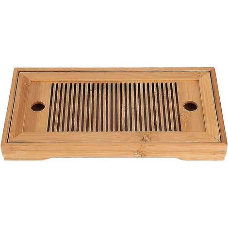 Serviertablett für chinesischen/japanischen Kung-Fu-Tee, Bambus-Aroma-Servierbox, Wohnzimmer, Homeoffice, Wassertank (1/5)