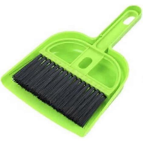 Mini pelle multifonction et ensemble pelle, petits outils de nettoyage, balai, pelle portable pour la maison, la cuisine, le clavier, la voiture, vert (1/5)