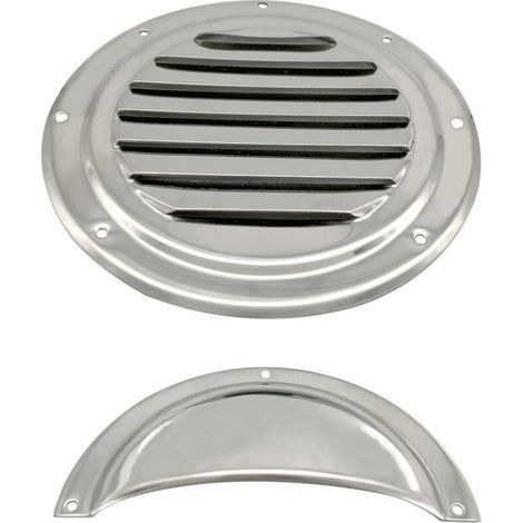 Couvercle semi-circulaire de fenêtre de ventilation en acier inoxydable de 5 pouces, plaque de ventilation, quincaillerie marine, accessoires pour yachts et véhicules récréatifs (1/3)