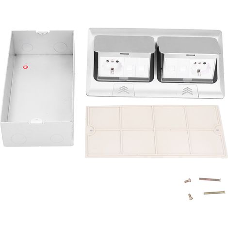 Prises de sol encastrées avec couvercle, boîtier multi-trous 250V 16A, accessoires électriques à ouverture lente (1/5)