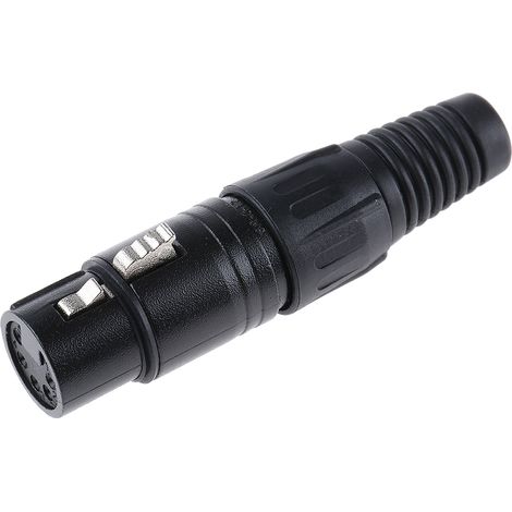 RS PRO-Connecteur XLR Femelle Droit 5 voies Montage sur câble ( Prix pour 1 )