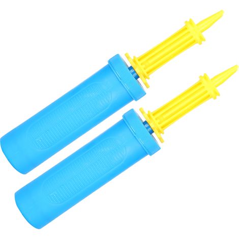 Lot de 2 pompes à air pour ballons, gonfleur manuel portable en plastique à 2 voies pour équipements de gonflage (1/5)