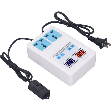 Régulateur d'humidité et de température AC, hygrostat thermostat -2060°C 0100%HR, écran LCD (1/5)