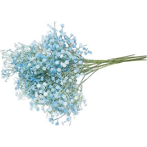 Bouquets de gypsophile artificielle réalistes au toucher réaliste en plastiquebleu (1/5)