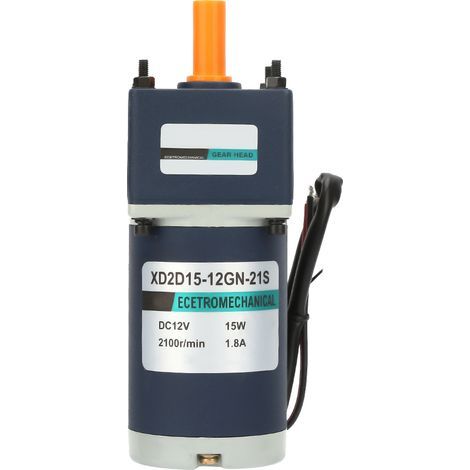 24V 15W Gleichstrom-Getriebemotor mit Permanentmagnet, einstellbare Drehzahl 180 U/min, für industrielle und robotische Anwendungen. (1/5)