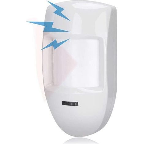 Détecteur de Mouvement PIR Double Filaire 12V, Alarme capteur Infrarouge, Alarme de système de sécurité Domestique pour magasins/Maisons/immeubles de Bureaux/usines. (1/4)