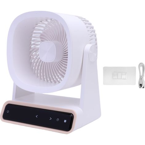 Kühlender Ventilator für den Schreibtisch oder zur Wandmontage, geräuschloser Touchscreen für Schlafzimmer, Küche, Büro, Camping, Typ 2. (1/5)