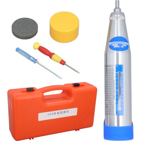 Mortar Rebound Meter, Mechanical Compression Resistance Detector, Concrete Rebound Hammer Tester, Portable Resilience Test 2-15MPA (1/5)
