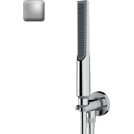 Ensemble douchette et prise d'eau nickel satiné Apice - Bossini CE3004C094