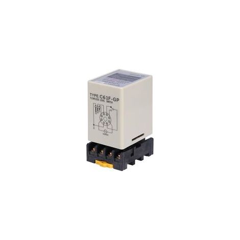 Schwimmerloser Niveauschalter, C61F-GP Flüssigkeitsstandregelungsrelais mit Sockel-Schwimmerschalter, 220 V AC, 50/60 Hz (1/5)