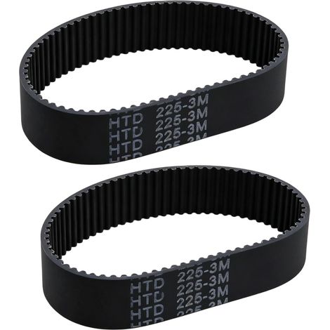 2 Pièces Courroies Haute Résistance HTD 225-3M-17mm en Caoutchouc 75 Dents pour Ponceuse à Bande,Universel Compatibles avec PBS75A GBS75A GBS75AE (1/5)
