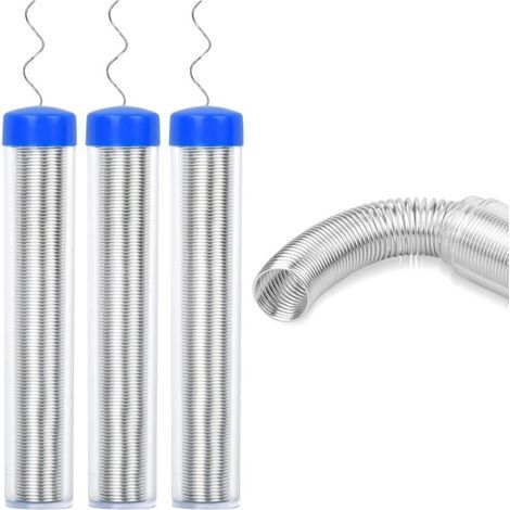 Fil à souder Ulisem 3 pièces, fil à souder sans plomb 0,8 mm, fil à souder étain, fil à souder portable avec noyau en colophane, fil à souder portable pour réparation électrique et bricolage, 12 g (1/4)
